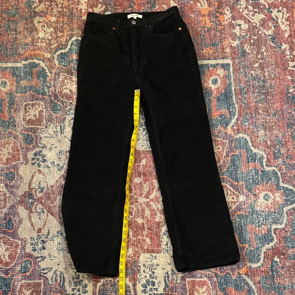 Like new - Re/Done Black Corduroy Trousers